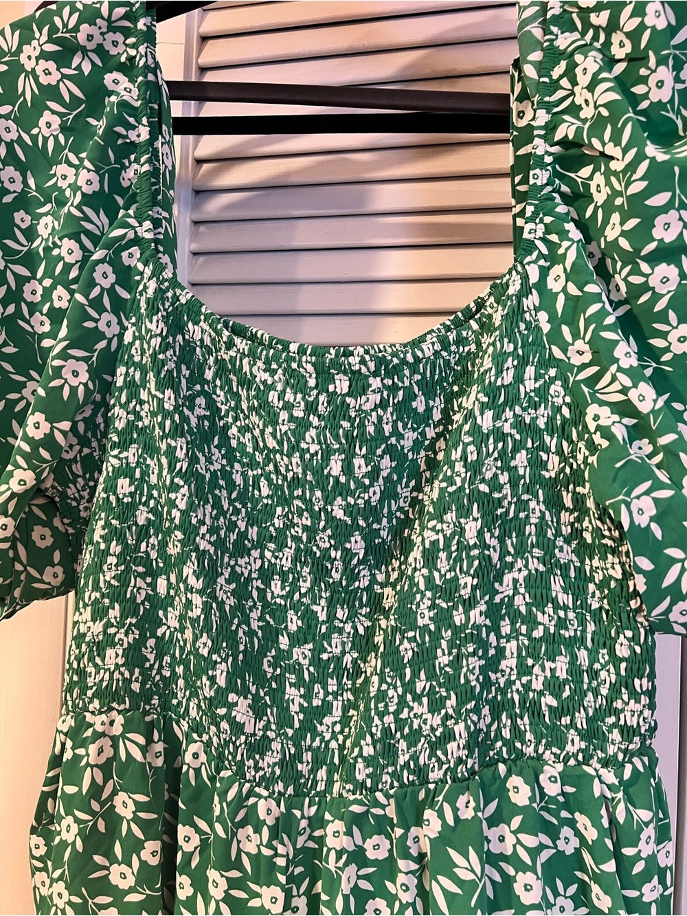 LOVE WELOVE Green floral jumpsuit size 2X - Picture 3 of 14